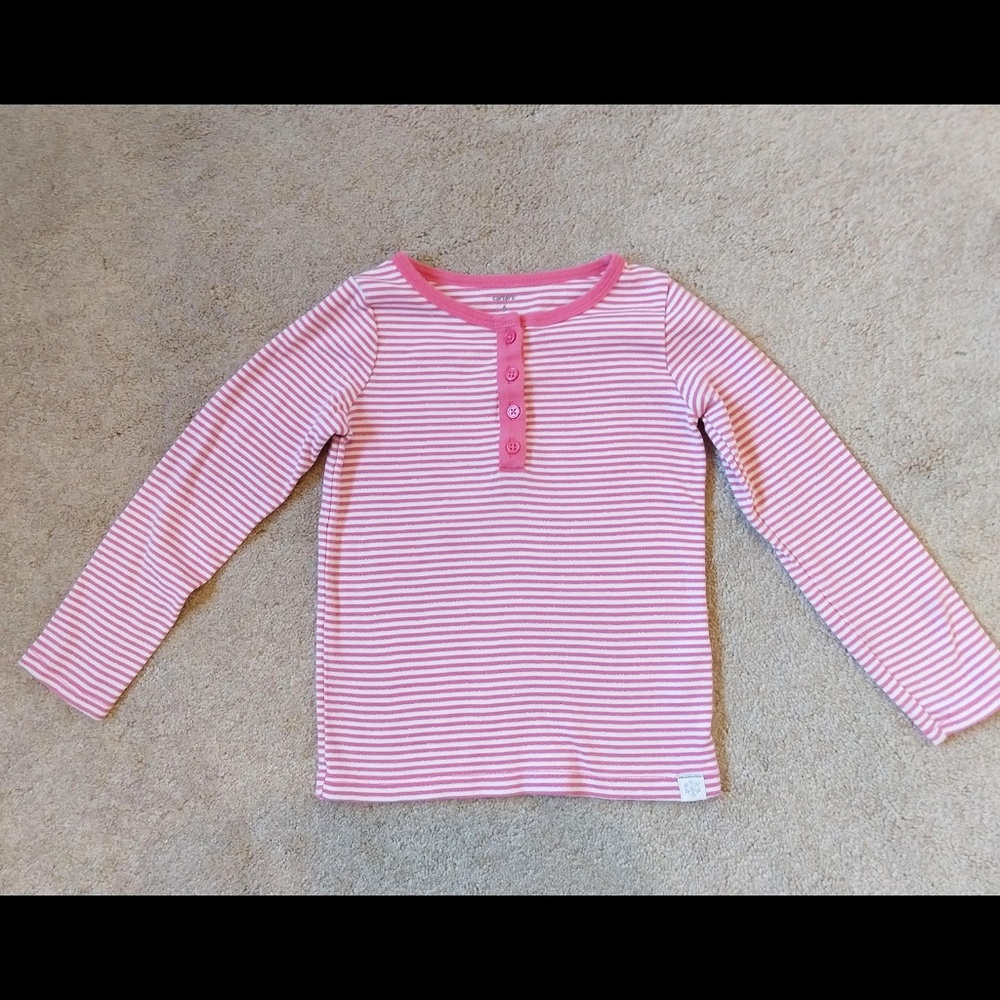 Carter's Size 6 Long-Sleeve Henley Shirt